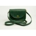 Жіноча шкіряна сумка Wellbags Saddle green mini W008.5M зелена