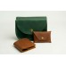 Жіноча шкіряна сумка Wellbags Saddle green mini W008.5M зелена
