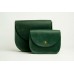 Жіноча шкіряна сумка Wellbags Saddle green mini W008.5M зелена