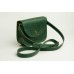 Жіноча шкіряна сумка Wellbags Saddle green mini W008.5M зелена