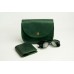 Жіноча шкіряна сумка Wellbags Saddle green mini W008.5M зелена