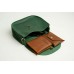 Жіноча шкіряна сумка Wellbags Saddle green mini W008.5M зелена