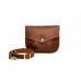 Женская кожаная сумка Wellbags Flapbag little ocher W014.2M рыжая