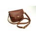 Женская кожаная сумка Wellbags Flapbag little ocher W014.2M рыжая