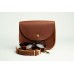 Женская кожаная сумка Wellbags Saddle ocher mini W008.1M рыжая