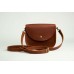 Женская кожаная сумка Wellbags Saddle ocher mini W008.1M рыжая