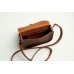 Женская кожаная сумка Wellbags Saddle ocher mini W008.1M рыжая