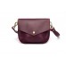 Женская кожаная сумка Wellbags Flapbag little vinous W014.6M бордовая