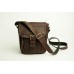 Чоловіча шкіряна сумка Wellbags Messenger Alnair mini brown W057 коричнева