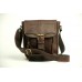 Чоловіча шкіряна сумка Wellbags Messenger Alnair mini brown W057 коричнева