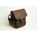 Чоловіча шкіряна сумка Wellbags Messenger Alnair mini brown W057 коричнева