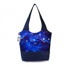 Міська сумка XYZ С0323 Флер Сині квіти Синя