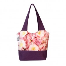 Міська сумка XYZ С0330 Флер Рожеві квіти Фіолетова