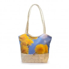 Міська сумка XYZ С0409 Плетінка Кульбаба різнокольорова