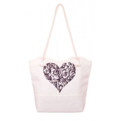 Міська сумка XYZ С0501 Санбич Серце біла
