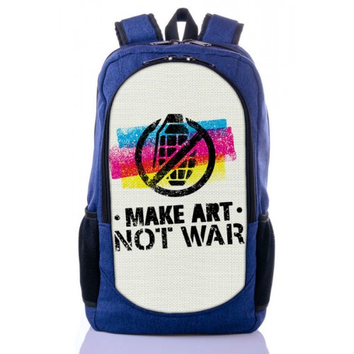 Рюкзак міський XYZ New Design РГ18106 Ні війні синій