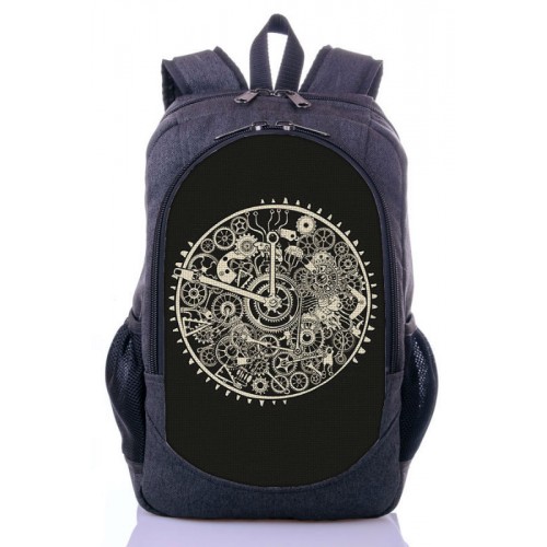 Рюкзак міський XYZ New Design РГ18413 Годинник сірий