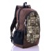 Рюкзак міський XYZ New Design РГ18612 Букви коричневий