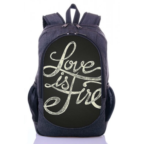 Рюкзак міський XYZ New Design РГ18411 LOVE сірий