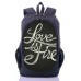 Рюкзак міський XYZ New Design РГ18411 LOVE сірий