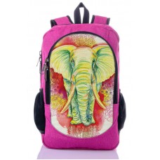 Рюкзак міський XYZ New Design РГ18508 Рожевий Слон малиновий