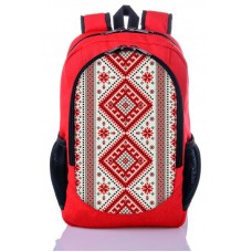 Рюкзак міський XYZ New Design РГ18301 Орнамент червоний
