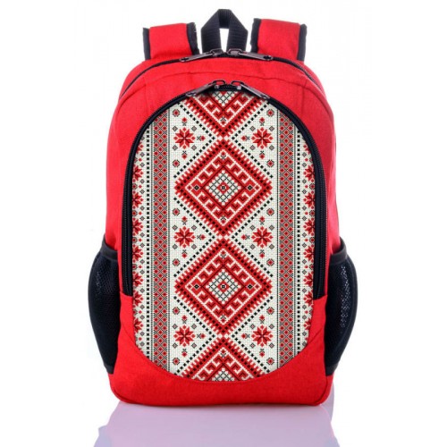 Рюкзак міський XYZ New Design РГ18301 Орнамент червоний