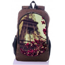 Рюкзак міський XYZ New Design РГ18611 Гілка Барбарису коричневий