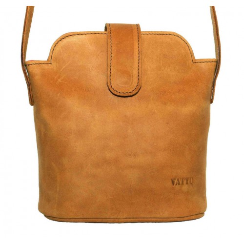 Женская кожаная сумка VATTO Wk49 Kr190 рыжая