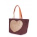 Сумка POOLPARTY Lovetote коричневая
