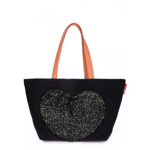 Сумка POOLPARTY Lovetote2 чорна