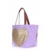 Сумка POOLPARTY Lovetote фиолетовая