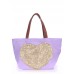 Сумка POOLPARTY Lovetote фиолетовая