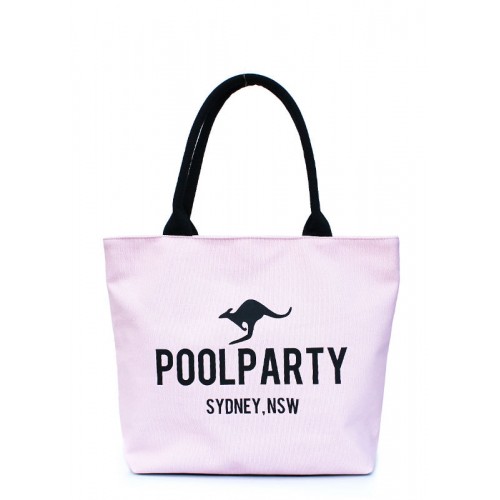 Коттоновая сумка POOLPARTY 9 розовая