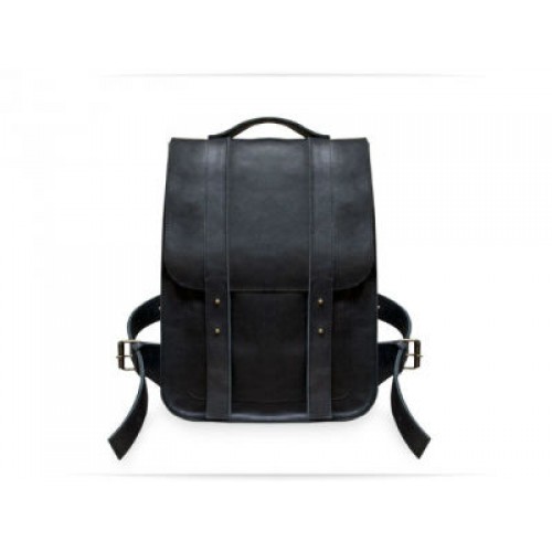 Шкіряний рюкзак Wellbags Backpack street style W027.1 чорний