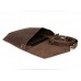 Женский кожаный клатч Wellbags Flapbag mini brown W014 коричневый