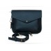 Женский кожаный клатч Wellbags Flapbag mini black W014.1 чёрный