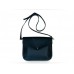 Женский кожаный клатч Wellbags Flapbag mini black W014.1 чёрный