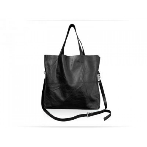 Женская кожаная сумка Wellbags Shopper bag BlackMoon W001 чёрная