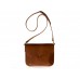Женский кожаный клатч Wellbags Flapbag mini ocher W014.2 тёмно-рыжий