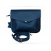 Жіночий шкіряний клатч Wellbags Flapbag mini blue W014.3 темно-синій