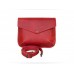 Женский кожаный клатч Wellbags Flapbag mini red W014.4 красный