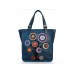 Женская кожаная сумка Wellbags Shopper blue Wish tree w050.1 синяя