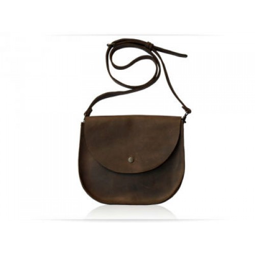 Женская кожаная сумка Wellbags Bag brown Saddle W008 коричневая