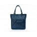 Жіноча шкіряна сумка Wellbags Marins Shopper blue w050.2 темно-синя