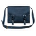 Шкіряна сумка Wellbags Satchel bag blue W020.1 синя