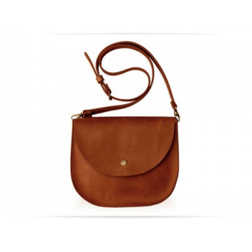 Женская кожаная сумка Wellbags Bag ocher Saddle W008.1 рыжая