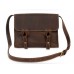 Кожаная сумка Wellbags Satchel bag brown W020 коричневая