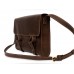 Кожаная сумка Wellbags Satchel bag brown W020 коричневая