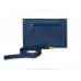 Женский кожаный клатч Wellbags Tablet bag blue W028.1 синий